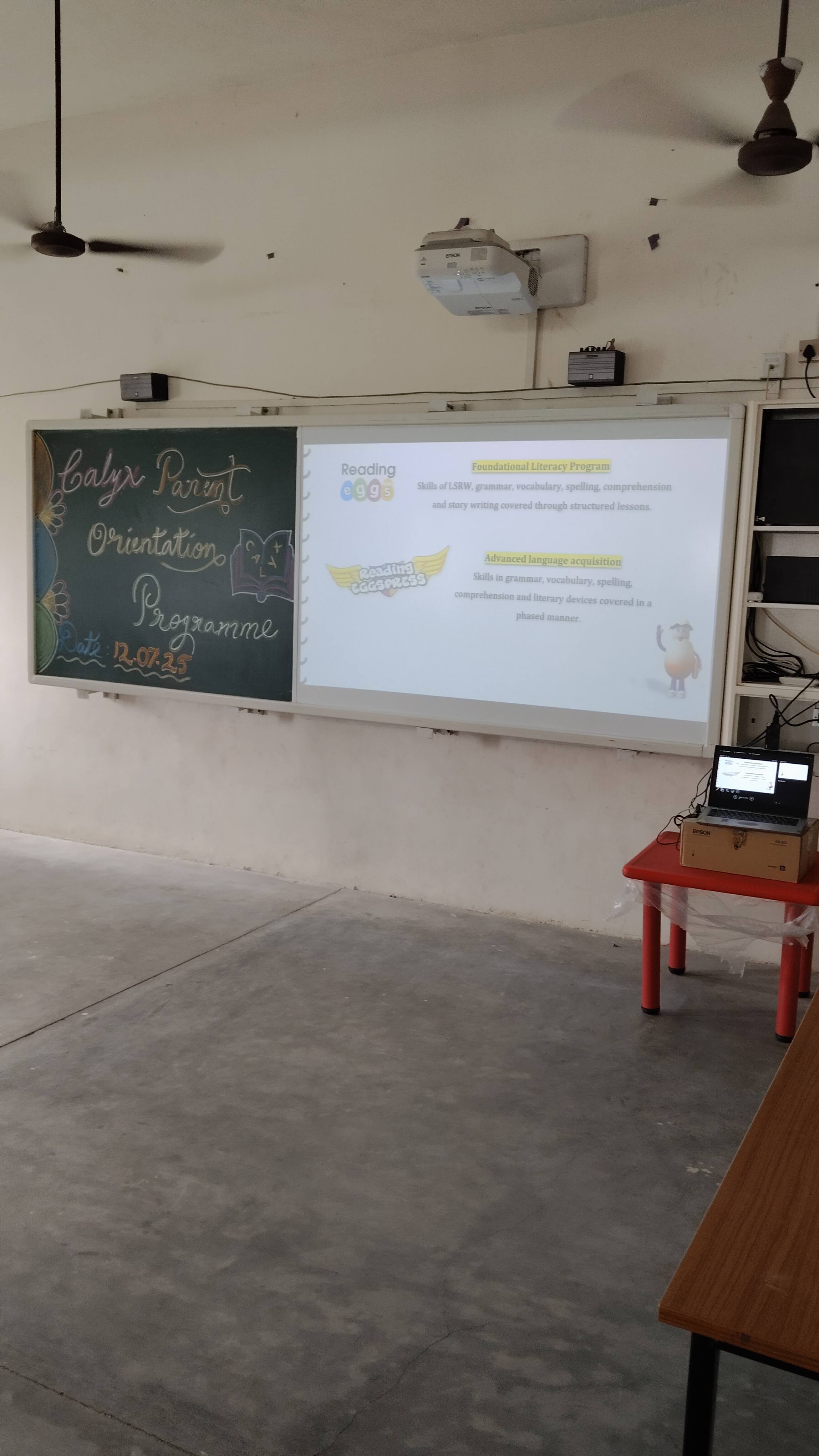 Calyx Parents orientation program